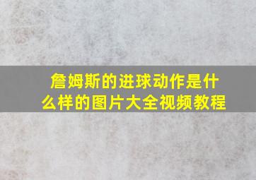 詹姆斯的进球动作是什么样的图片大全视频教程