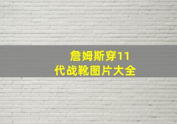 詹姆斯穿11代战靴图片大全