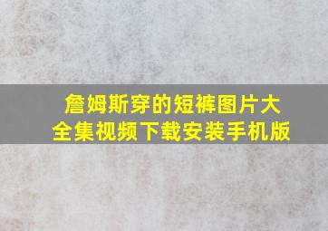 詹姆斯穿的短裤图片大全集视频下载安装手机版