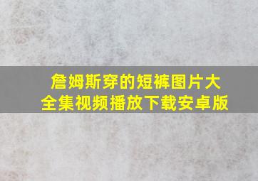 詹姆斯穿的短裤图片大全集视频播放下载安卓版