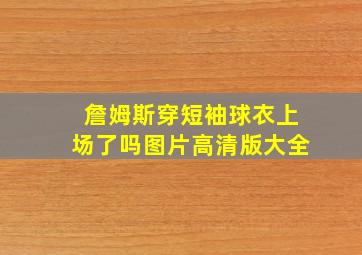 詹姆斯穿短袖球衣上场了吗图片高清版大全