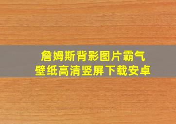 詹姆斯背影图片霸气壁纸高清竖屏下载安卓