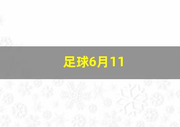 足球6月11