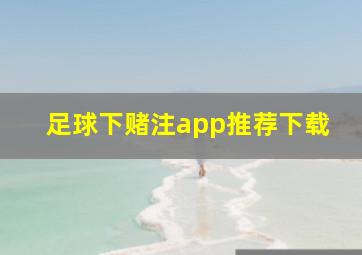 足球下赌注app推荐下载