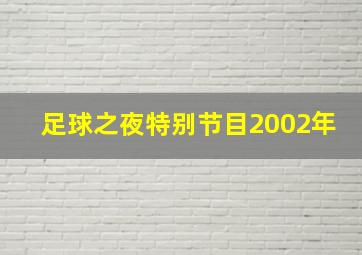 足球之夜特别节目2002年