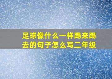 足球像什么一样踢来踢去的句子怎么写二年级