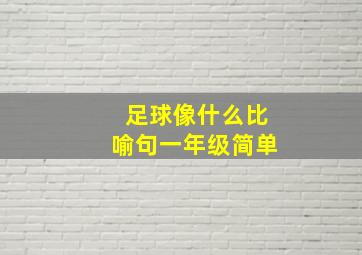 足球像什么比喻句一年级简单