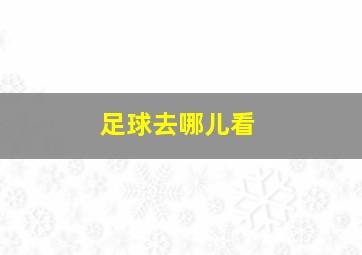 足球去哪儿看