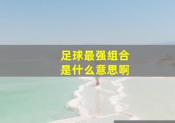 足球最强组合是什么意思啊