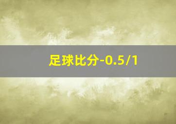 足球比分-0.5/1