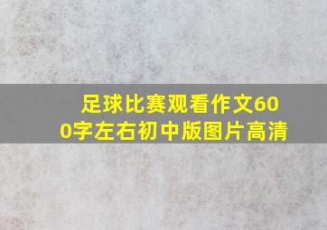 足球比赛观看作文600字左右初中版图片高清