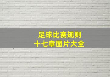 足球比赛规则十七章图片大全