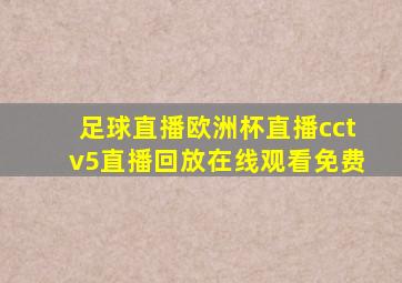 足球直播欧洲杯直播cctv5直播回放在线观看免费