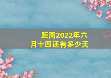 距离2022年六月十四还有多少天