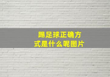 踢足球正确方式是什么呢图片