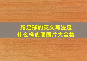 踢足球的英文写法是什么样的呢图片大全集