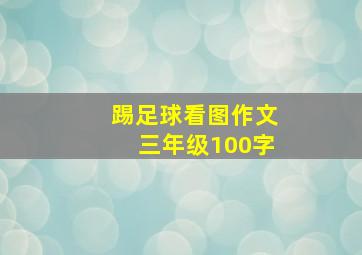 踢足球看图作文三年级100字