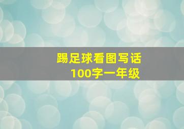 踢足球看图写话100字一年级