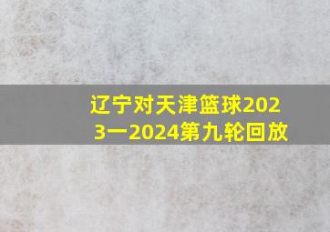 辽宁对天津篮球2023一2024第九轮回放