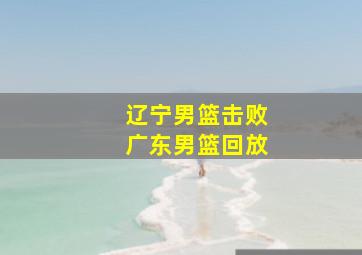 辽宁男篮击败广东男篮回放