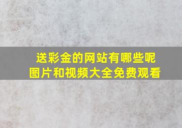 送彩金的网站有哪些呢图片和视频大全免费观看