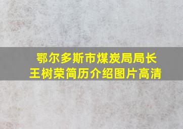 鄂尔多斯市煤炭局局长王树荣简历介绍图片高清