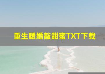 重生暖婚敲甜蜜TXT下载