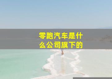 零跑汽车是什么公司旗下的