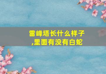 雷峰塔长什么样子,里面有没有白蛇