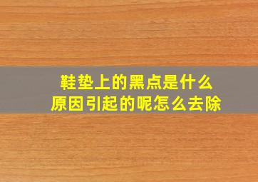 鞋垫上的黑点是什么原因引起的呢怎么去除