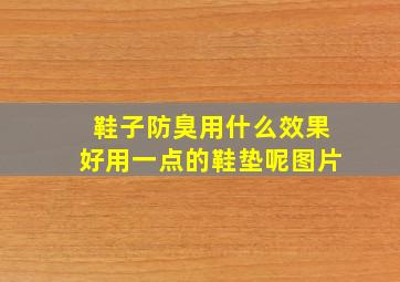 鞋子防臭用什么效果好用一点的鞋垫呢图片