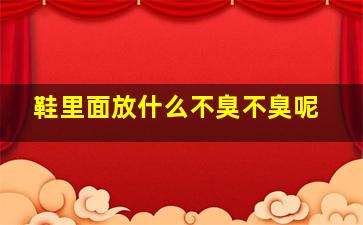 鞋里面放什么不臭不臭呢