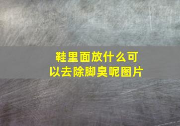 鞋里面放什么可以去除脚臭呢图片