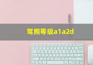 驾照等级a1a2d