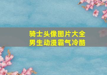 骑士头像图片大全男生动漫霸气冷酷