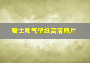 骑士帅气壁纸高清图片