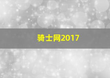 骑士网2017