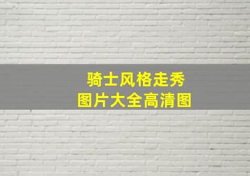 骑士风格走秀图片大全高清图