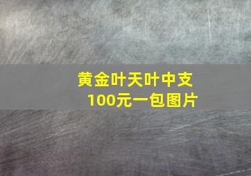 黄金叶天叶中支100元一包图片