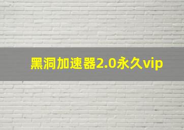 黑洞加速器2.0永久vip