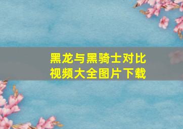 黑龙与黑骑士对比视频大全图片下载