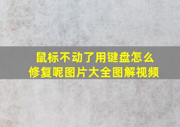 鼠标不动了用键盘怎么修复呢图片大全图解视频