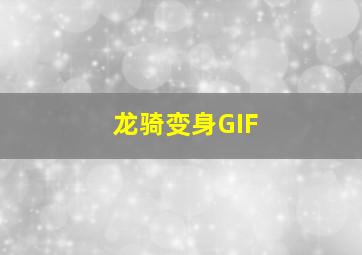 龙骑变身GIF