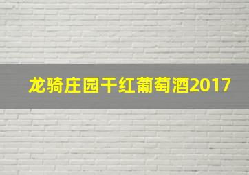 龙骑庄园干红葡萄酒2017